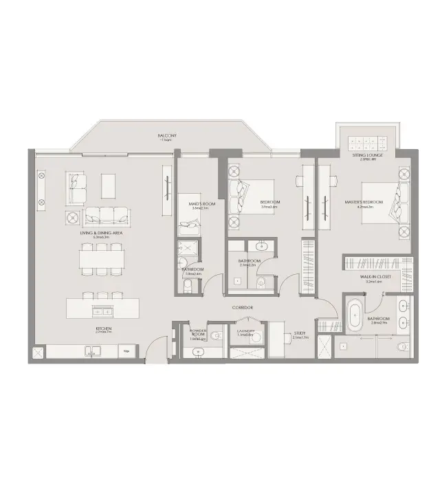 2 BR - Type A