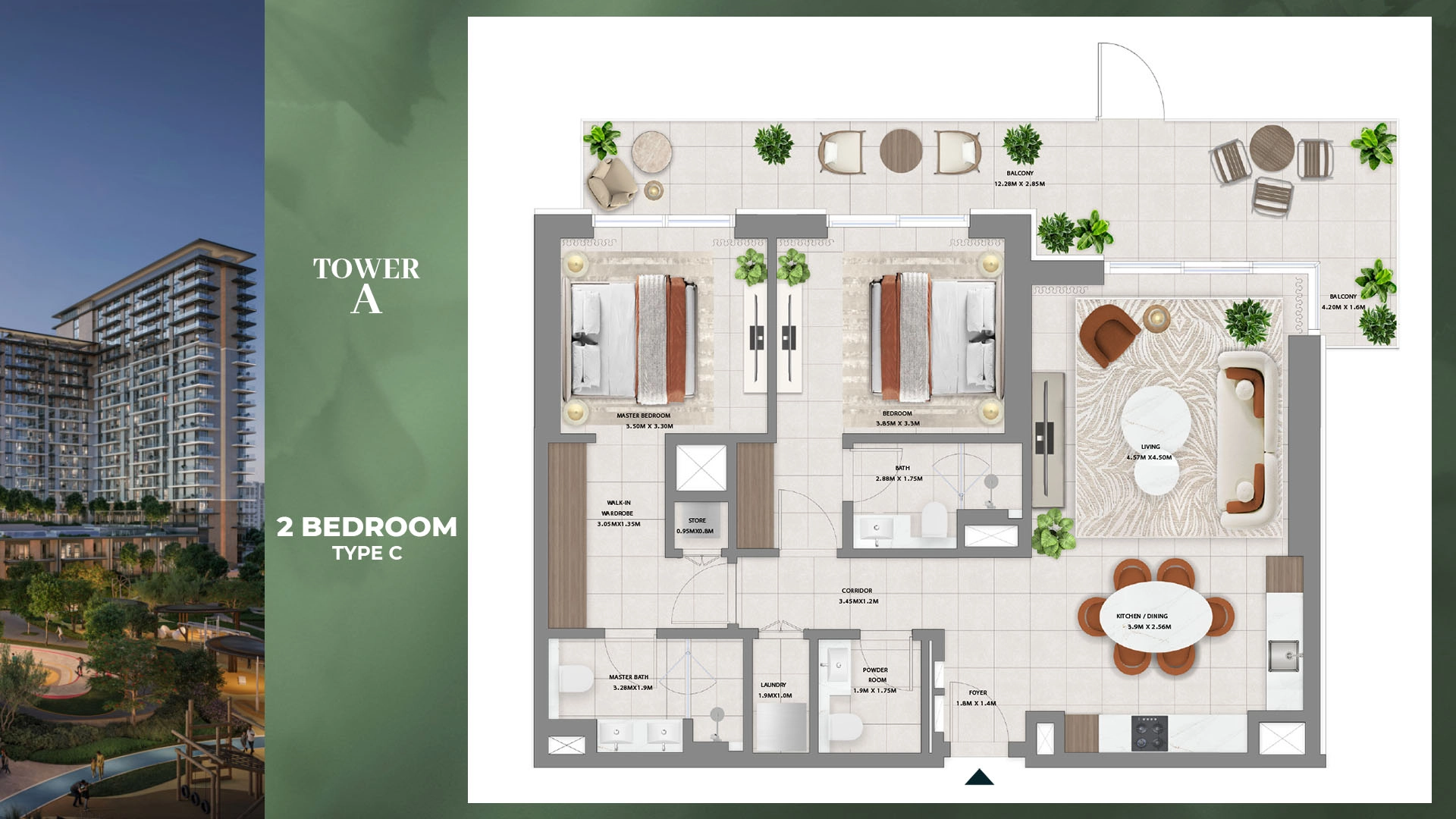 1 BR - Type A